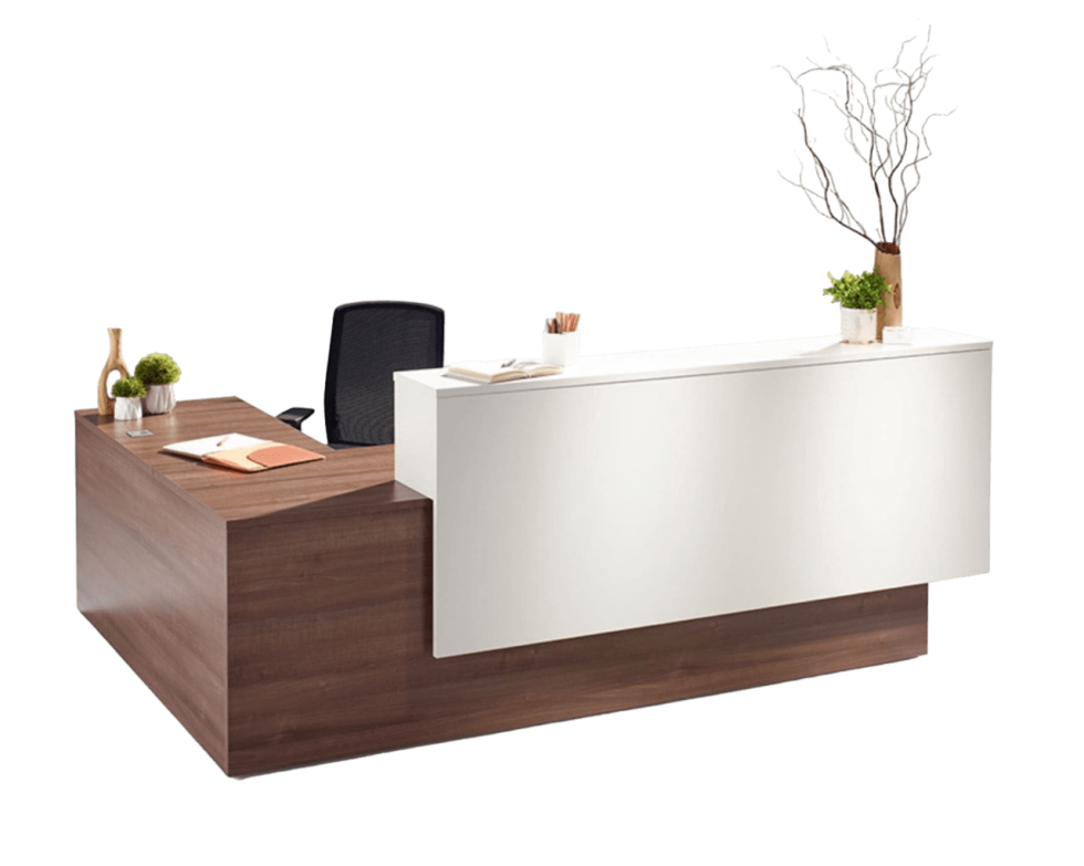 Overlap Desk Reception Desks | Office furniture supply and installation