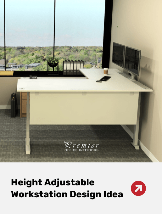 Office furniture supply and installation | Height Adjustable Workstation Layout Vancouver Height Adjustable Workstation Design Idea