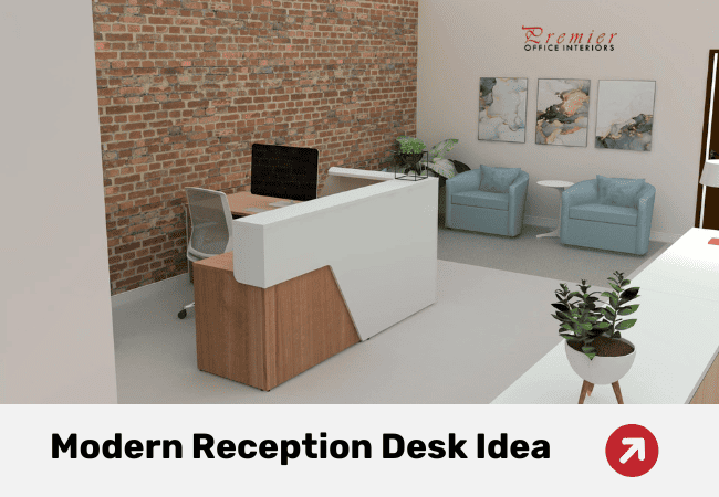 Modern Reception Desk Idea