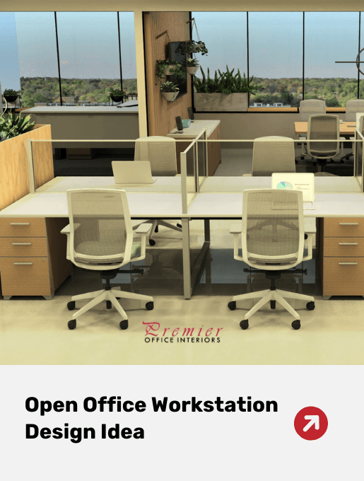 Office furniture supply and installation | Open Office Workstation Layout Ideas for Vancouver Businesses Open Office Workstation Design Idea