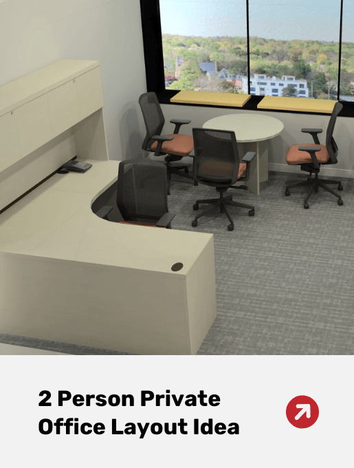 Office furniture supply and installation | 2 Person Private Office Layout 2 Person Private Office Layout Idea