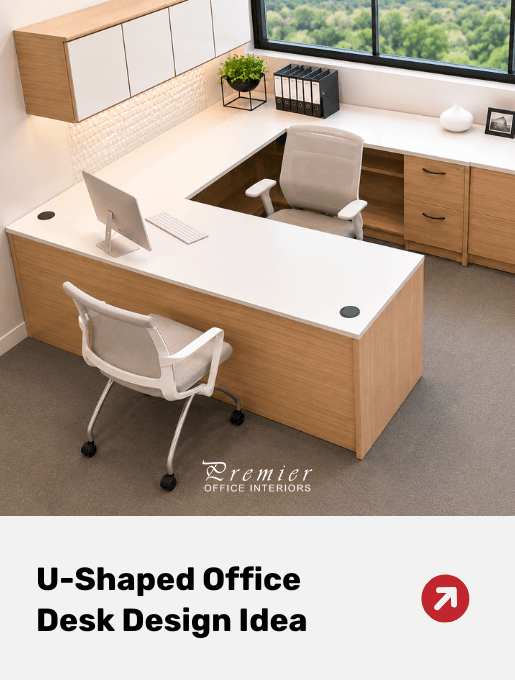 U-Shaped Office Desk Layout Vancouver U-Shaped Office Desk Design Idea